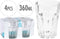 Longdrinkglas Transparant 360 ml | 4 stuks