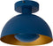 Lucide SIEMON - Plafonnière - Ø 25 cm - 1xE27 - Dimbaar - Blauw