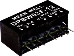 Mean Well DPBW03F-15 DC/DC-convertermodule 100 mA 3 W Aantal uitgangen: 2 x Inhoud 1 stuk(s)
