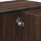 vidaXL - Wastafelkast - 80x33x60 - cm - bewerkt - hout - bruin - eikenkleurig