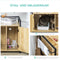 PawHut D31-053 - Kattenbak gesloten - Magnetisch deurtje - Naturholz