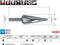 RUKO 101051H - Getrapte boor HSS 4-20 mm - Diepgeslepen spiraalvormige spaangroef (1 stuk)