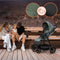 Lionelo Iva - Wandelwagen Premium - 360° Zwenkwielen met Vering - XXL Zonnekap UPF50 - Beige