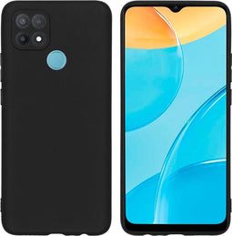 iMoshion Hoesje Geschikt voor Oppo A15 Hoesje Siliconen - iMoshion Color Backcover - Zwart