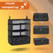 Coopley® Ophangbare Packing Cube - Reisorganizer - 3 open lagen 1 dichte laag - Zwart