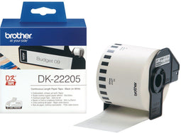 Brother DK-22205 - Etiket - 62mm x 30m - Wit (3 stuks)