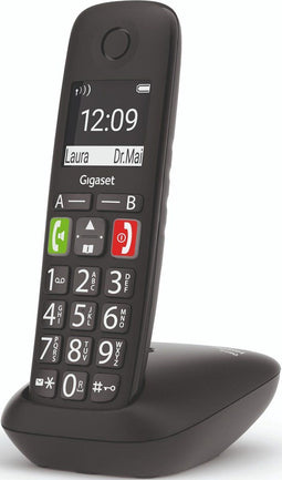 Gigaset E290E - Losse handset - Handsfree functie - Zwart