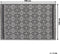 BARMER - Outdoor kleed - Zwart - 120 x 180 cm - Polypropyleen