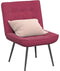 vidaXL - Relaxstoel - 64x74x84 - cm - fluweel - wijnrood