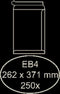 Envelop Hermes akte EB4 262x371mm zelfklevend wit 250stuks