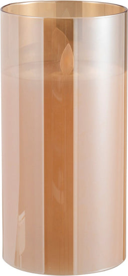 J-Line lamp Blinkend - glas - goud - medium - LED lichtjes