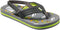 Reef Little Ahi - Jongens Slippers - Gevoerde voetbanden - Grijs - Groen