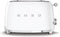 Smeg TSF01WHEU - Broodrooster - 950W 2 sleuven 6 bruining-niveaus - Wit