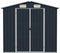 vidaXL - Tuinschuur - 205x129x183 - cm - gegalvaniseerd - staal - antraciet