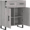 vidaXL - Dressoir - 69,5x34x90 - cm - bewerkt - hout - grijs - sonoma - eikenkleurig