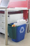 Papierbak rubbermaid recycling medium 26l blauw