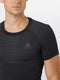 Odlo Performance Light - Heren Thermoshirt Korte Mouw - Naadloos Ademend - Black - Maat L