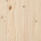 vidaXL - Hoofdbord - 186x4x100 - cm - massief - grenenhout