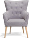 Fauteuil ANGEN Stof Lichtgrijs