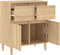 vidaXL - Dressoir - 60x35x70 - cm - bewerkt - hout - sonoma - eikenkleurig