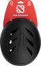 Nijdam Dark Fyre - Skatehelm - Verstelbaar - Zwart/Rood - Maat L (58-62 cm)