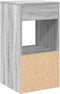 vidaXL - Nachtkastjes - 2 - st - met - lade - 35x34x66,5cm - grijs - sonoma - eikenkleur