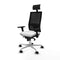 Bureaustoel met hoofdsteun Piqueras y Crespo 3D086N1 Wit