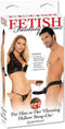 Fetish Fantasy - Vibrating Hollow Strap-On - Dildo - Zwart