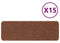 vidaXL - Trapmatten - met - Latex - Achterkant - Geel - 25x60 - cm