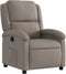 Fauteuil verstelbaar stof taupe