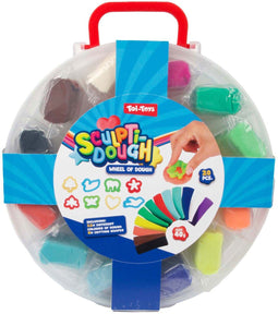 Sculptidough 35238A - Set van 12 klei in ronde koffer - 40 gram (12 stuks)