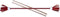 Acrobat Jongleerset Flower Stick Met Handstokken - Rood Schacht, Wit/Rood/Wit Bloem