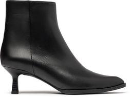 Unisa Lomas - Enkellaarsjes met rits - Kitten heel 6 cm - Zwart - Maat 39