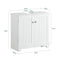 SoBuy Wastafel Onderkast - 2 Deurs - 60 x 60 x 29 cm - Wit