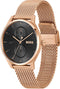 BOSS HB1514104 TYLER Heren Horloge - Mineraalglas - Staal - Rosé goudkleurig - 43 mm breed - Quartz - Druksluiting - 5 ATM (douchen)