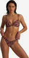 Beachlife Rose Zebra - Bikinibroekje v-detail - Regular fit - Dierenprint zwart