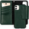 Selencia Hoesje Geschikt voor iPhone 11 Hoesje Met Pasjeshouder - Selencia Surya 2-in-1 Uitneembare Vegan Lederen Bookcase - Groen