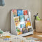 SoBuy KMB32-W - Kinderboekenkast - 4 Opbergvakken - Wit 80x88x30 cm