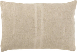 J-Line kussen Strepen - linnen - beige