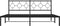 vidaXL - Bedframe - met - hoofdbord - metaal - zwart - 180x200 - cm
