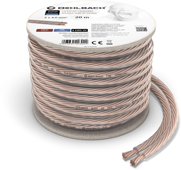Oehlbach Speaker Wire SP-40 - Luidsprekerkabel 2 x 4,0 mm² - 20 m minihaspel