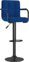 vidaXL - Barkrukken - 2 - st - stof - blauw