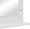 vidaXL - Make-upspiegel - met - LED-verlichting - - - Wit - 80x55x18 - cm