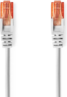 Nedis CAT6 Netwerkkabel - RJ45 Male - RJ45 Male - U/UTP - 5.00 m - Rond - PVC - Grijs - Envelop
