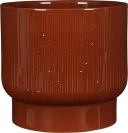 Mica Decorations Thiago Bloempot - H23 x Ø26 cm - Terracotta - Bruin