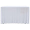 vidaXL - Tafelhoezen - stretch - 120x60,5x74 cm - wit (2 stuks)