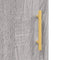 vidaXL - Dressoir - 69,5x34x90 - cm - bewerkt - hout - grijs - sonoma - eikenkleurig