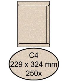 Quantore - Envelop akte c4 229x324 120gr cremekraft