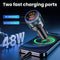 Bluetooth 5.3 FM Transmitter voor Auto - PD 30W en QC3.0 Snellader - Handsfree Bellen