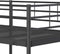 vidaXL - Stapelbed - zonder - matras - 100x190 - cm - staal - zwart